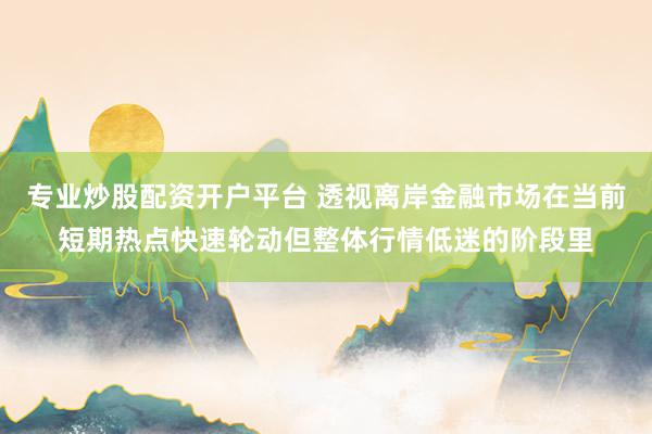 专业炒股配资开户平台 透视离岸金融市场在当前短期热点快速轮动但整体行情低迷的阶段里